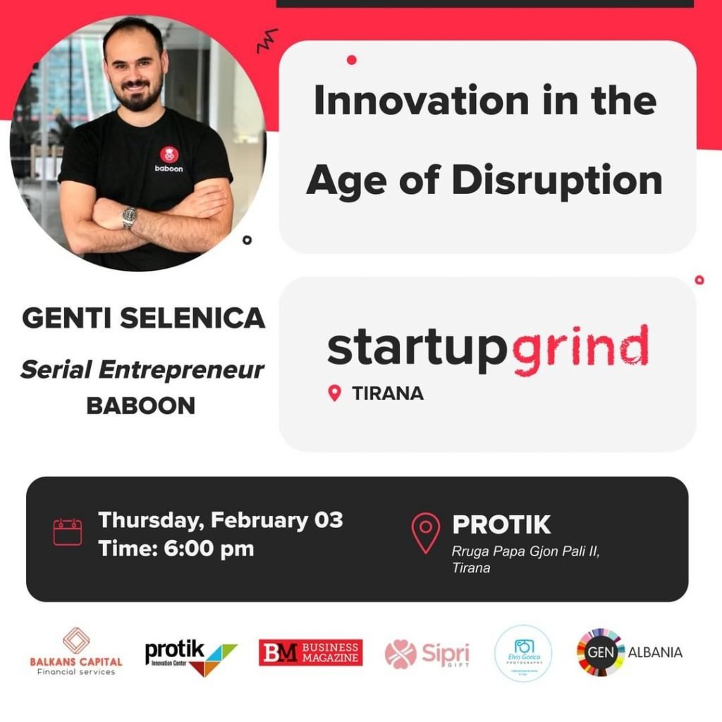 StartupGrind with Genti Selenica (Baboon)