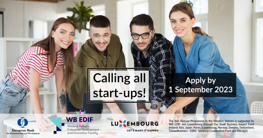 EBRD Star Venture – 6th call for application of startups