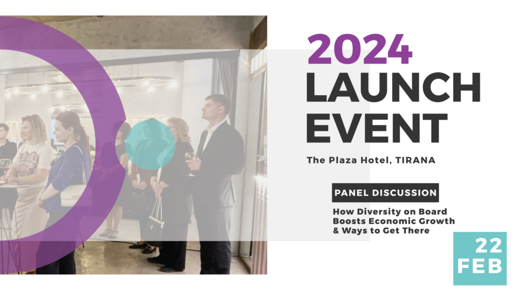 Register for the launch event of Women On Boards Albania 2024!