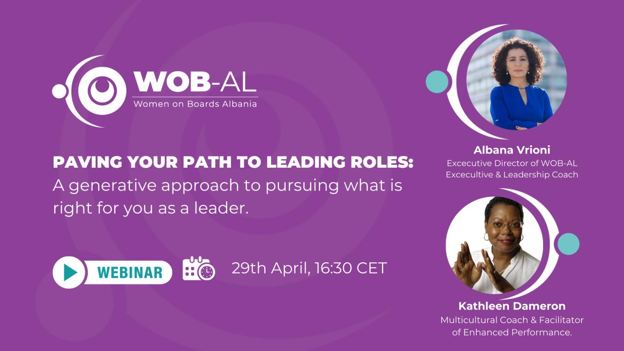 Paving Your Path To Leading Roles with Albana Vrioni & Kathleen Dameron