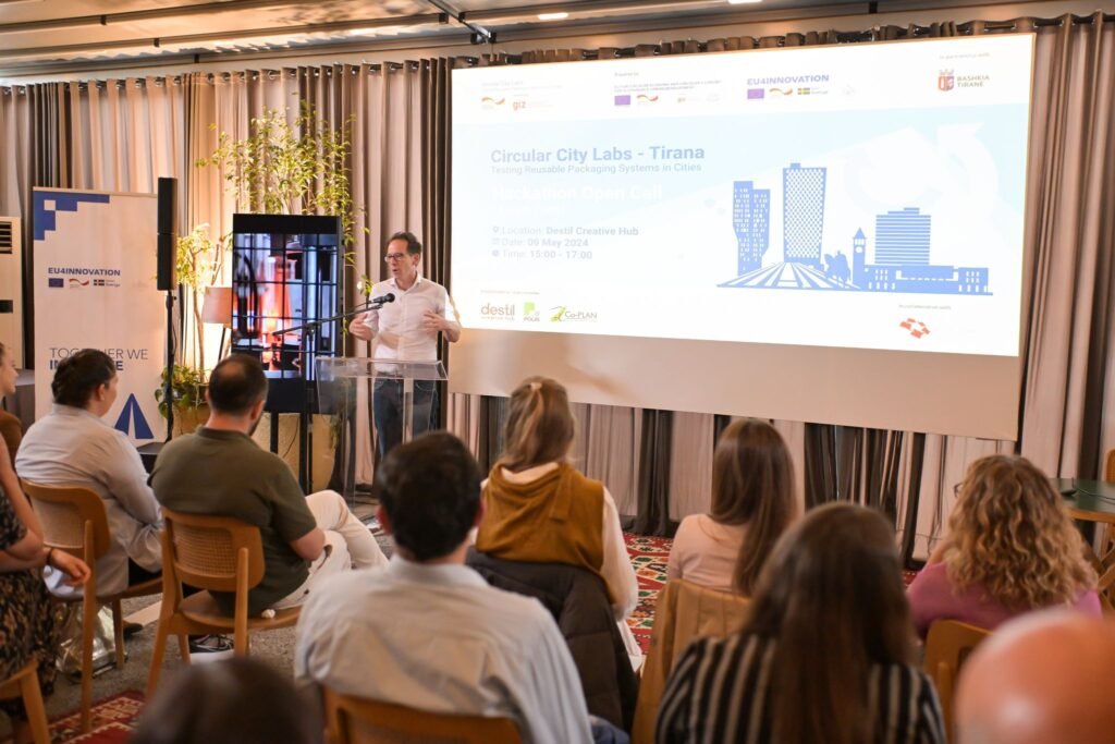 CIRCULAR CITY LABS -TIRANA Testing Reusable Packaging Systems in Cities