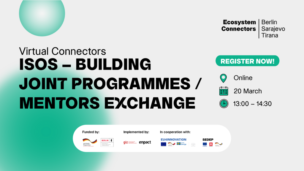 Virtual Connectors – Session 2 – “ISOs – Building joint programmes / Mentors exchange”