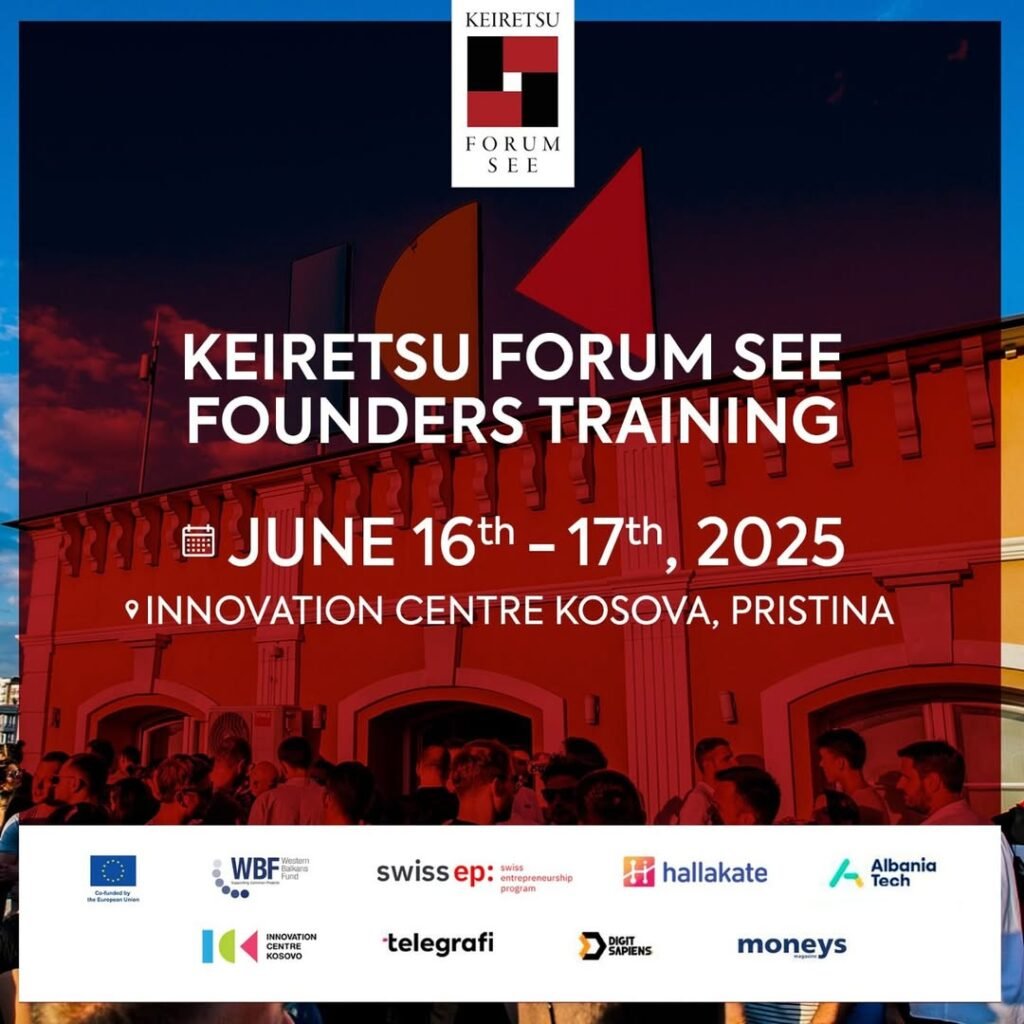 Keiretsu Forum SEE Founders Training will take place on June 16–17, 2025!