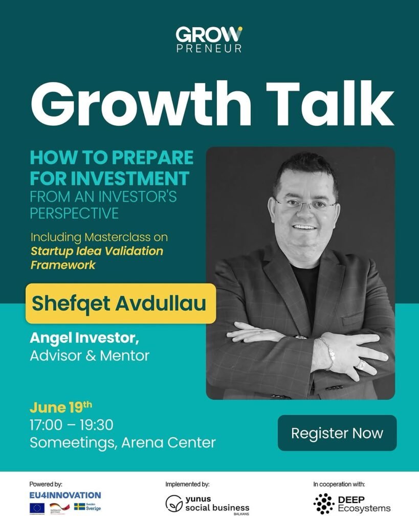 Growth Talk & Masterclass with Shefqet Avdullau