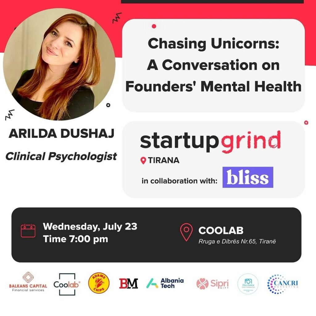 Chasing unicorns: A conversation on founders’ mental health with Arilda Dushaj