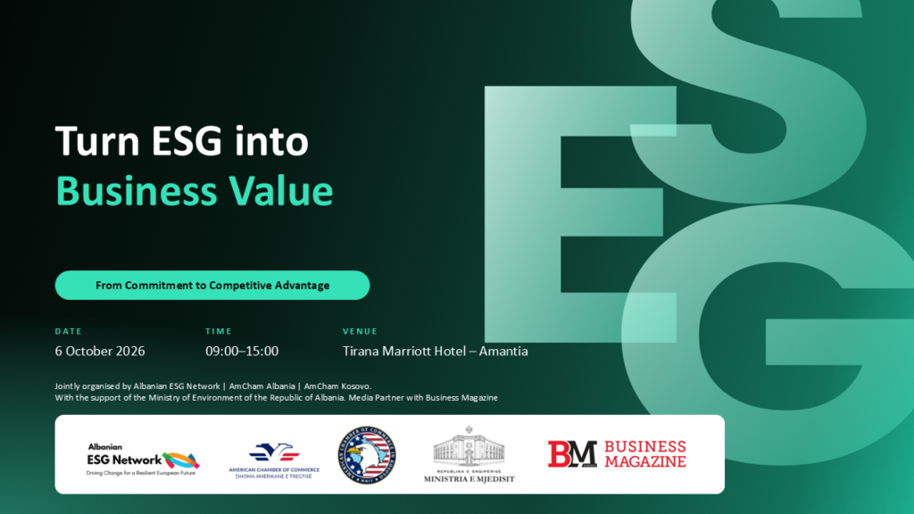 Albania and Kosovo to Turn ESG into Business Value at Regional Conference in Tirana